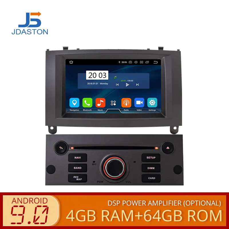 Cheap JDASTON Android 9.0 Car Multimedia Player For Peugeot 407 2004-2010 WIFI GPS Navigation Stereo Car Radio DVD CD 4G+64G 8 Cores 0 Cheap JDASTON Android 9.0 Car Multimedia Player For Peugeot 407 2004-2010 WIFI GPS Navigation Stereo Car Radio DVD CD 4G+64G 8 Cores 0