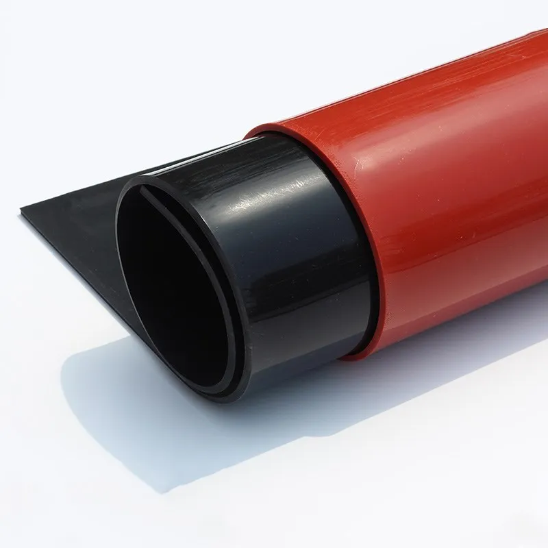 Heat-Resistant Red/Black Silicone Rubber Sheet - 250x250mm, 1mm/2mm Thick
