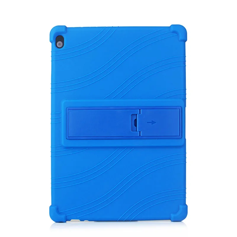 navy Защитный чехол для планшета lenovo Tab M10 TB-X605F TB-X605L Tab P10 TB-X705F TB-X705L 10,1 дюймов Мягкий силиконовый чехол для планшета+ FilmPen - Цвет: navy
