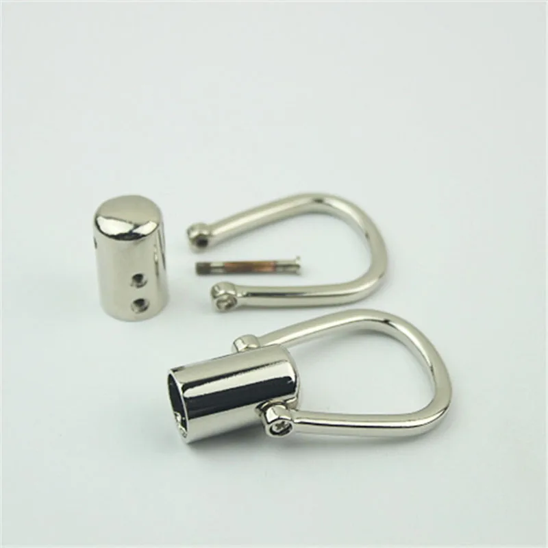 20pcs 13X58mm O Ring Handbag Handle Cap Connector Hanger Hook Metal Bag Strap Stopper Cord Buckle DIY Hardware Accessories