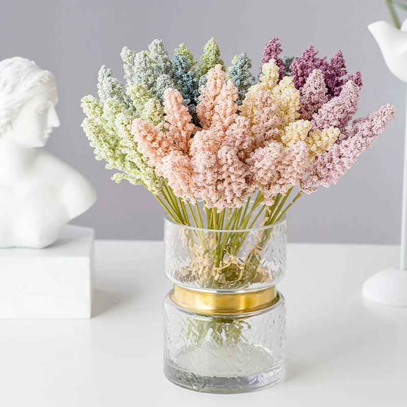 Cereal millet spike garden Wedding Decor millet Artificial flower fake