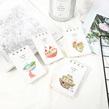 

New Cartoon Portable Mini Coil Notepad Hard Cover Cute Animal notebook memo Time Organizer student School Supplies Kid Gift