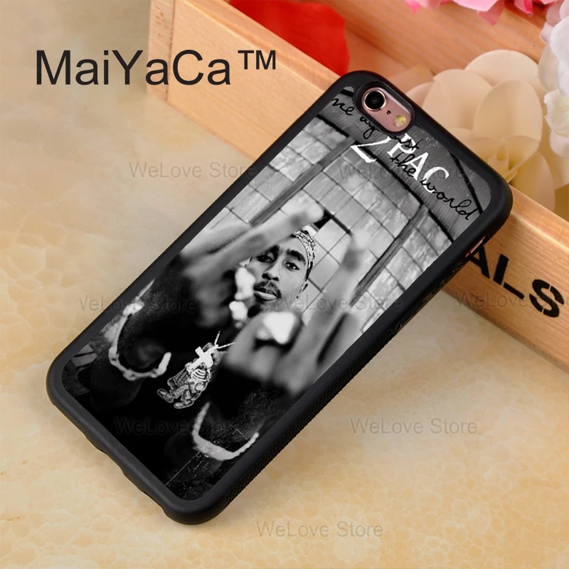 110_MMX235_H1819_Free Shipping Printing 2Pac Tupac Amaru Shakur mobile phone cases cover for iphone 6 6 plus 4 4s 5 5s 5c With gift