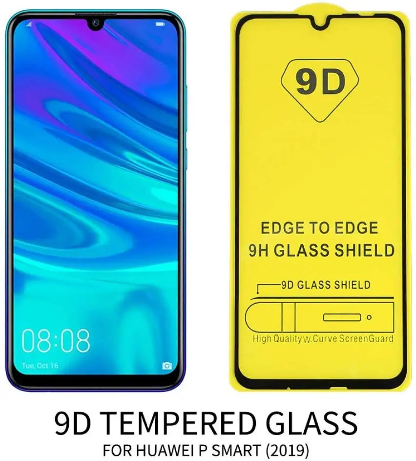 9D полное покрытие защитное стекло для huawei P Smart защита экрана на Huawey P Smart Plus Передняя защитная пленка из закаленного стекла huawe