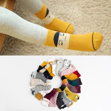 Детские носки, зимние новые стильные детские толстые махровые носки, теплые детские носки без косточек