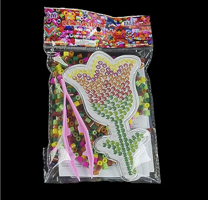 5 мм 500 шт Perler Beads kit, Хама бусины с шаблоны, аксессуары для детей ручная работа 3D Головоломка Развивающие игрушки