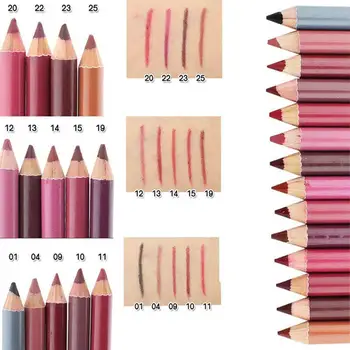1PC Professional Wood Lip liner Waterproof Lady Charming Lip Liner Soft Pencil Makeup Women s