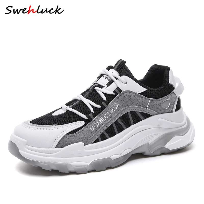 

2020 New Women's Shoes Ins Tide Thick Bottom Summer High-heeled Breathable Sports Casual Shoes Increase Women's Shoes