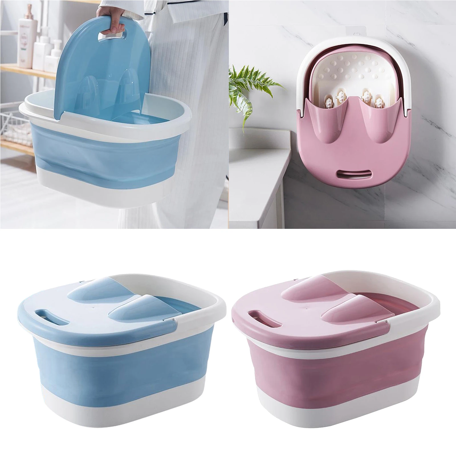 Foldable Foot Bath Basin Foot Soak Tub for Soaking for Callus Remover & Foot Care Plastic Wash Basin Gift