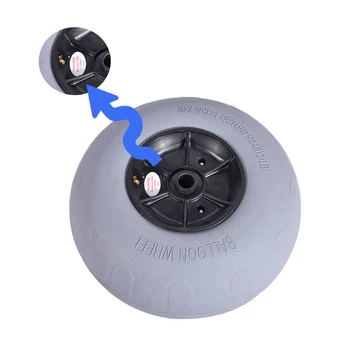 

2pc 12 "inch pneumatic tire PU ballon kayak trolley/trolley wheels beach for the beach trolley Y05010 PU inflatable beach wheel