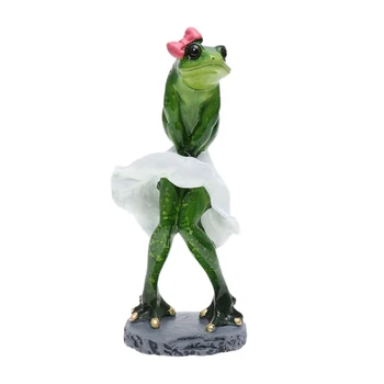 

Home Decoration Frogs Figurine Sexy Modern Resin Home Sculpture Dolls Resin Model Odd Gifts Crafts Animal Ornaments