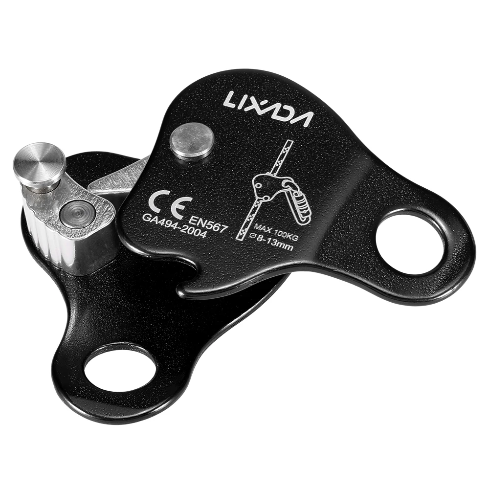 Lixada Открытый скалолазание защитный Ascender 220LB скалолазание Belay устройство веревка Захват Открытый скалолазание такелаж 8-13 мм веревка