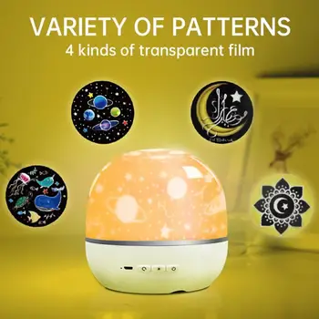 

Multifunctional USB Charging Bedroom Wireless Bluetooth Adjustable Modes Remote Control MP3 Home Quran Speaker Projection Lamp