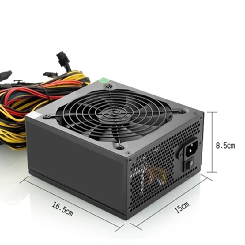 Блок питания Sever 1600 Вт 80 Gold Altcoin криптовалюта ATX PSU графический процессор для