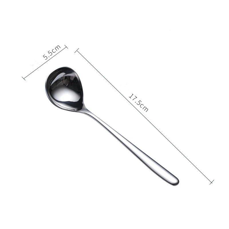 Table Spoons For Eating Food Grade Stainless Steel Gold Teaspoons  Tablespoons Big Spoon Kitchen Spoons Silver Spoon Large Soup - AliExpress