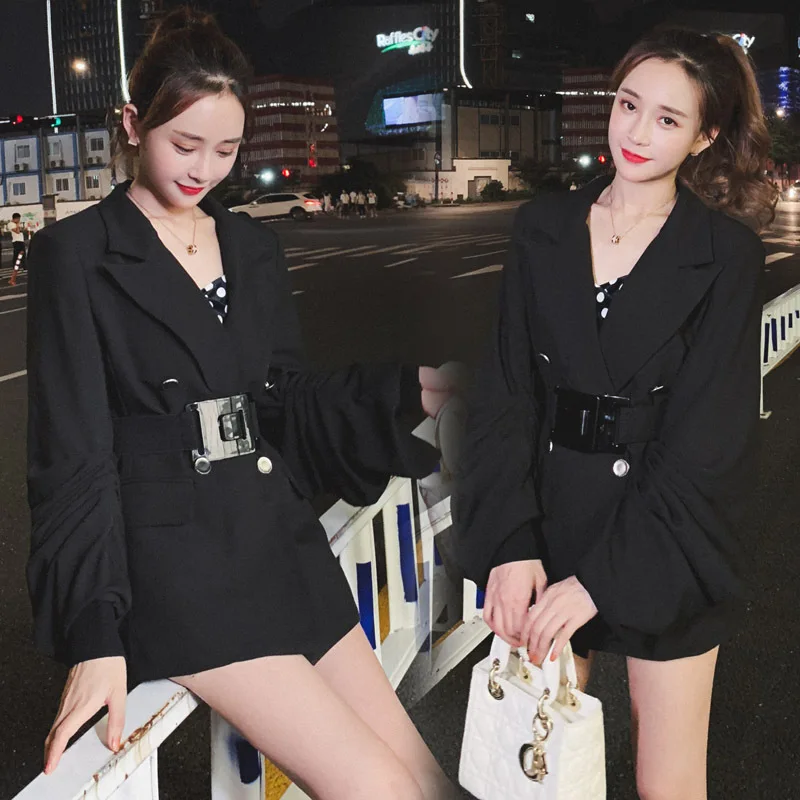 

Suit Jacket Women's 2019 New Style Autumn Korean-style Network hong yang Gas Slim Fit Suit Loose-Fit Lantern Sleeve Versatile