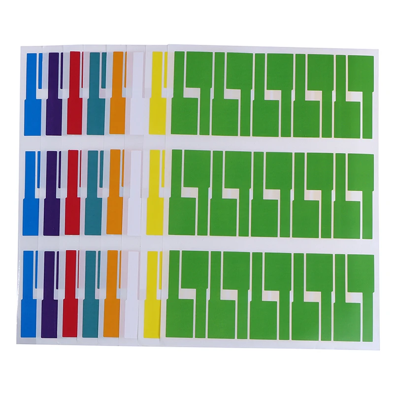 Cable Labels 300Pcs Useful Colorful Self-adhesive Cable Labels Waterproof Identification Tags Stickers Marker Tool Fiber Wire Organizers