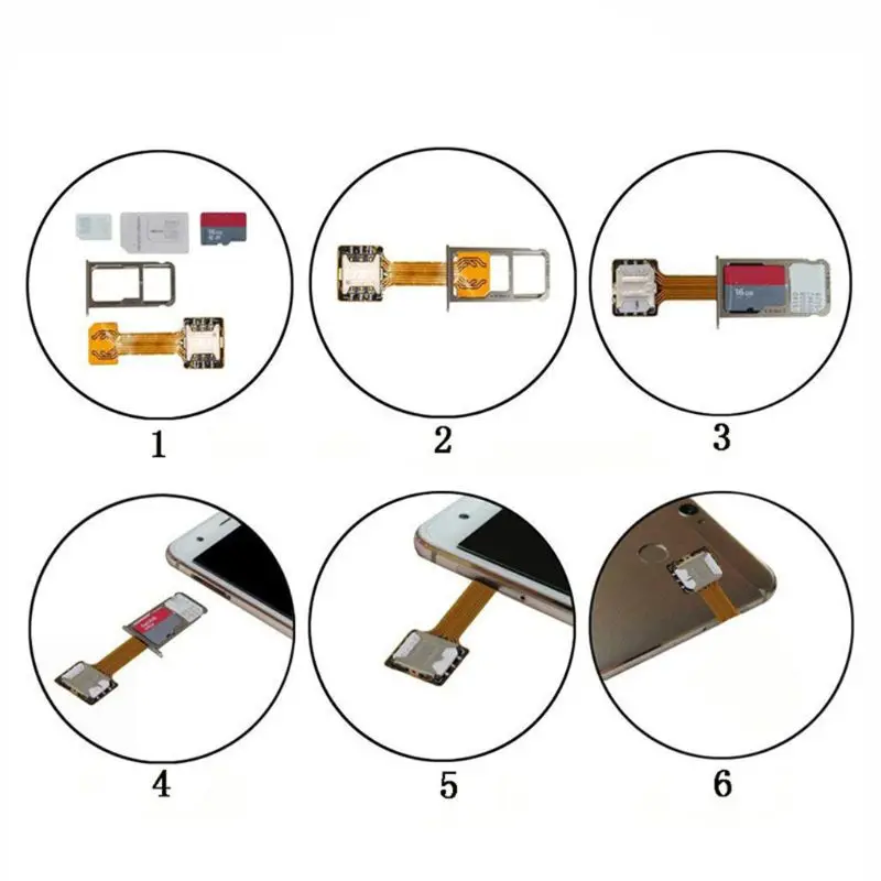 1 шт. гибридный двойной sim-карты Micro SD адаптер для Android удлинитель для телефона Nano Mic