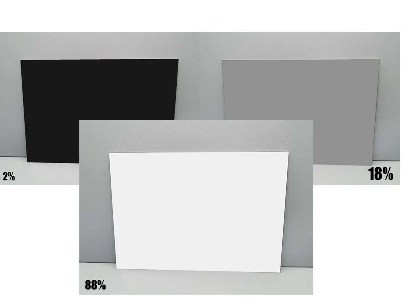 5 Black Test Chart 220X180X0 25mm 18 Gray Card Balancing Checker 