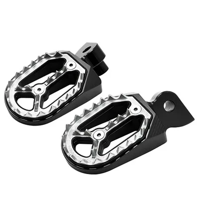 JAER Pit мотоцикл для бездорожья и мотокросса с ЧПУ противоскользящая подставка для ног для Yamaha YZ85 125 250 YZ WR250F 1999- YZ450F 2004-216 - Цвет: Черный