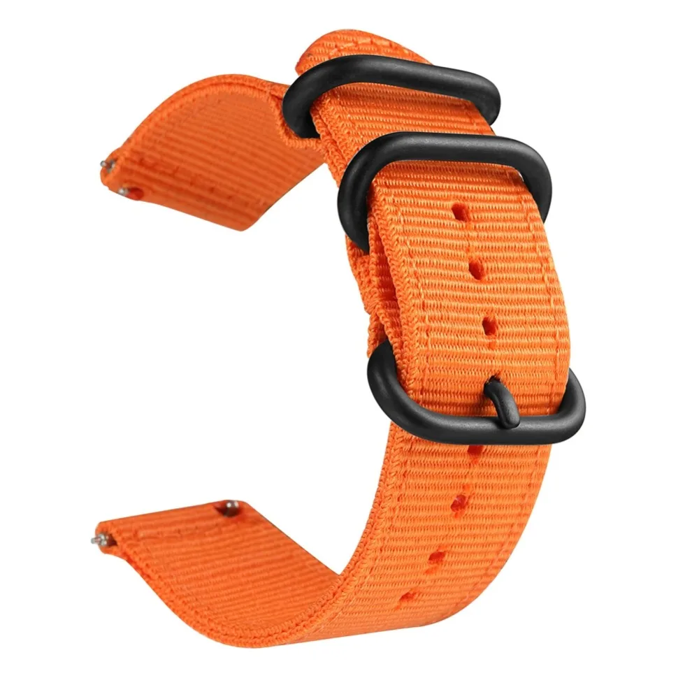 Нейлоновый холщовый ремешок на запястье для Xiaomi huami Amazfit Bip Stratos 2/2S PACE GTR 42/47 мм