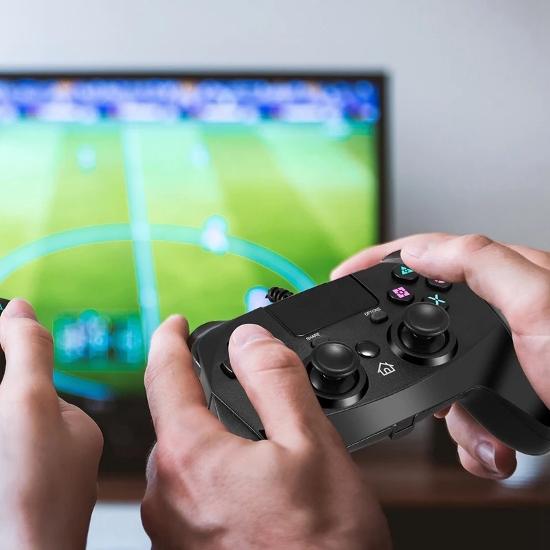 Usb проводной игровой контроллер для Ps4 Ps3 геймпады для ПК с двойным ударом гироскоп контактная площадка