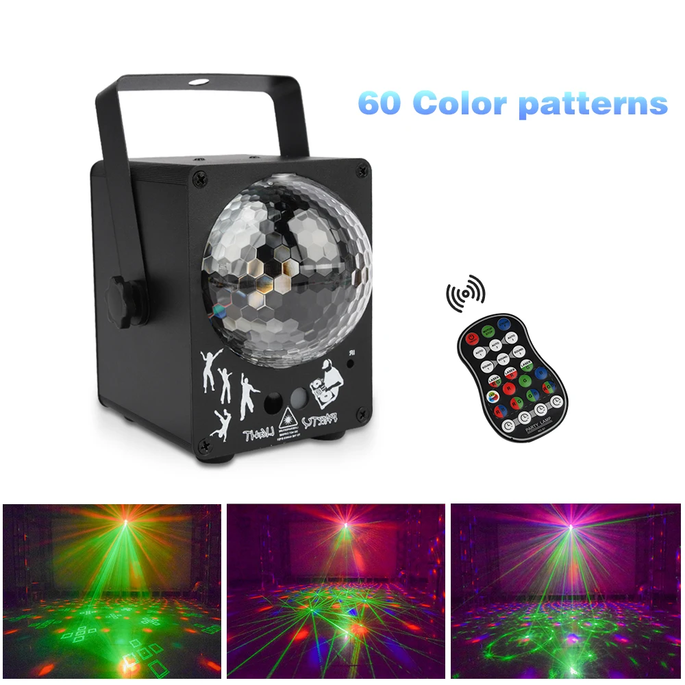 Диско лазерный светильник RGB проектор вечерние светильник s DJ светильник ing эффект для дома Свадебные украшения