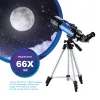 AOMEKIE 40070 Telescope Refractor with High Tripod Mobile Holder 16X/66X Erect Image for Space Moon Watching Kids Beginners Gift ► Photo 2/6