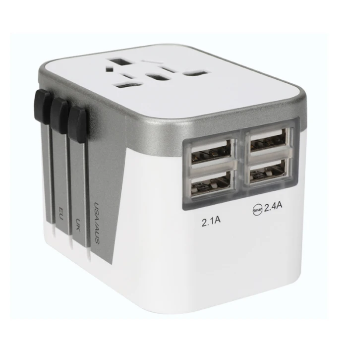Универсальный Мульти-штекер Адаптер зарядное устройство 4usb преобразования вилка преобразования гнездо конвертер YE-Hot