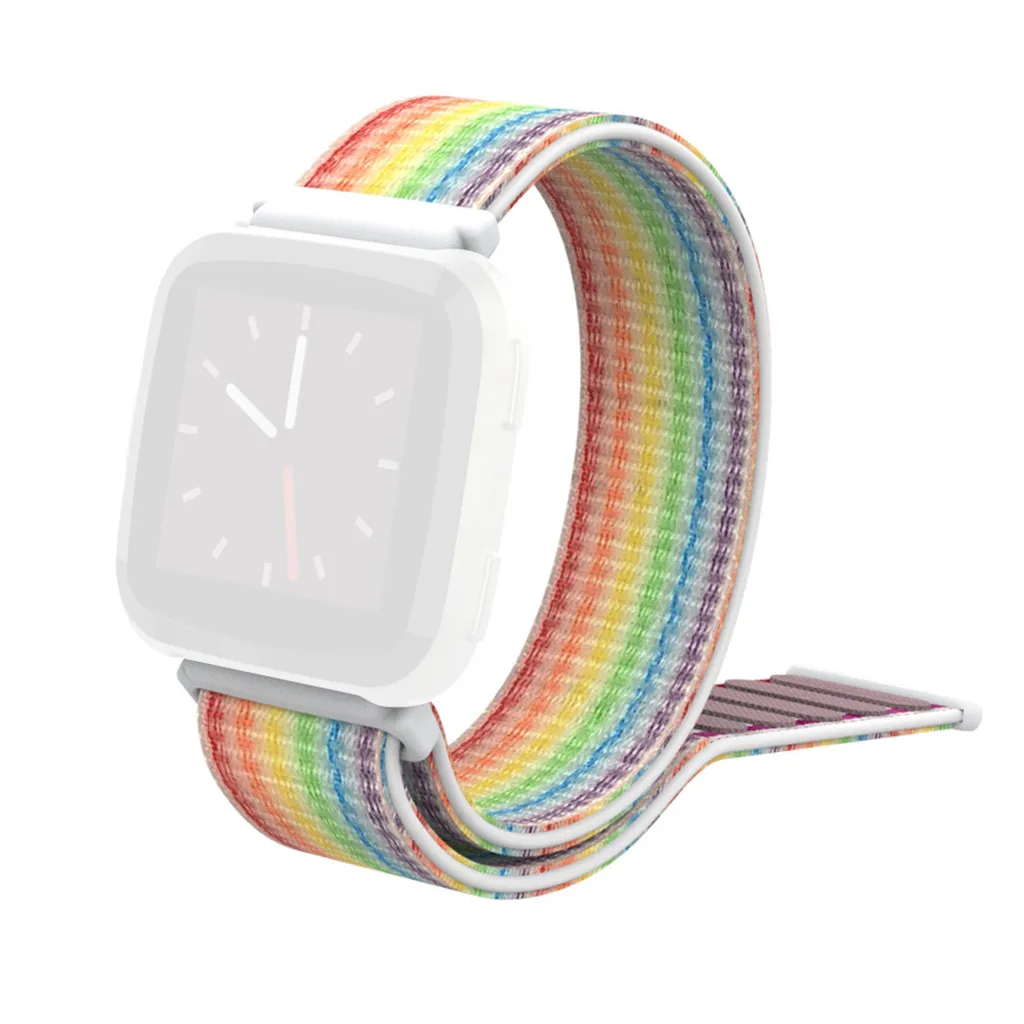 Волшебная наклейка, нейлоновый ремешок на запястье для Fitbit Versa 2, ремешок для смарт-часов, сменный ремешок для мужских Т-часов, спортивный браслет для женщин и мужчин, 19 октября