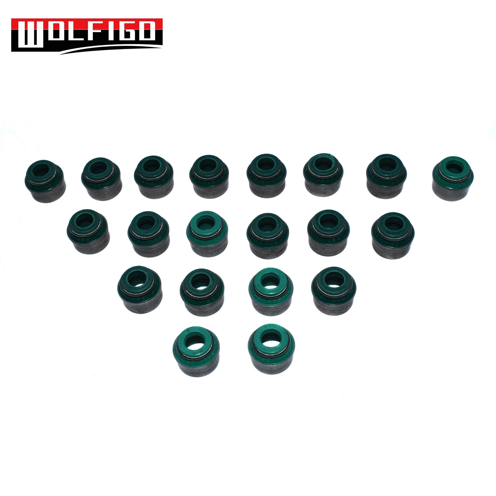 WOLFIGO 1 / 16 / 20 50 pcs 6mm Engine Valve Stem Oil Seals For AUDI A3 A4 A5 A6 036 109 675 A,036109675A,06D109601M New