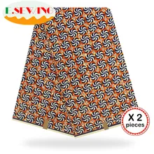 Африканская восковая ткань с принтом Анкара для шитья Анкара африканская ткань 12 ярдов нигерийская хлопковая ткань Гана для платья 81017