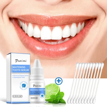 

EFERO Teeth Whitening Essence Oral Hygiene Cleaning Serum Removes Plaque Stains Whiten Teeth Serum Bleaching Tools Dental Care