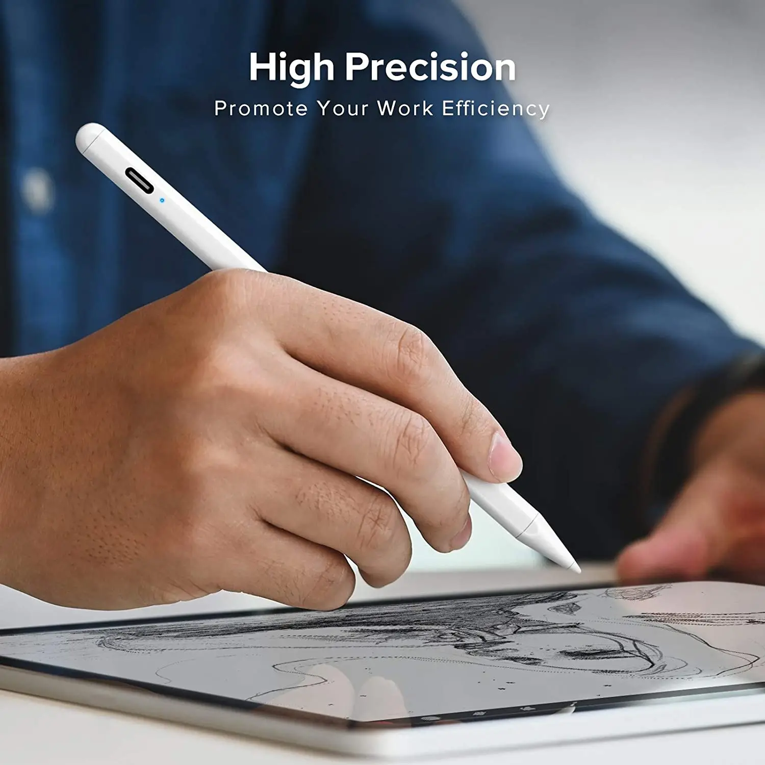 Для Apple Pencil 2 с Палм отказ от наклона чувствительность активный стилус для iPad Pro 11 12