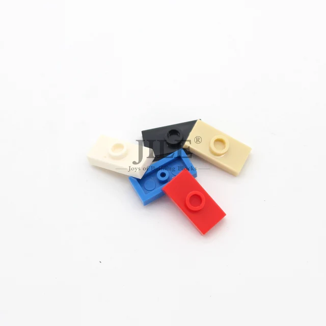 100pcs MOC Building Block Plate Modified 1x2 with 1 Stud Assemble Pars Compatible 15573 3794 Creative Bricks Construction Toys 3