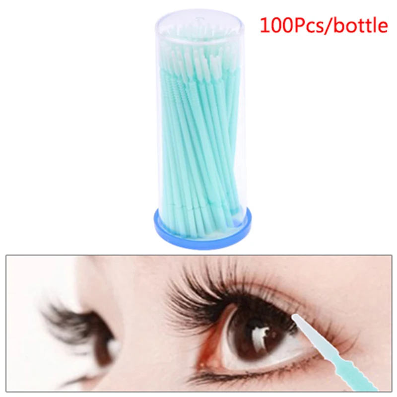 100/30PCS Disposable Makeup Cotton Swab Mini Individual Lash Applicators Mascara Brush Eyelash Extension For Maquillaje Makeups