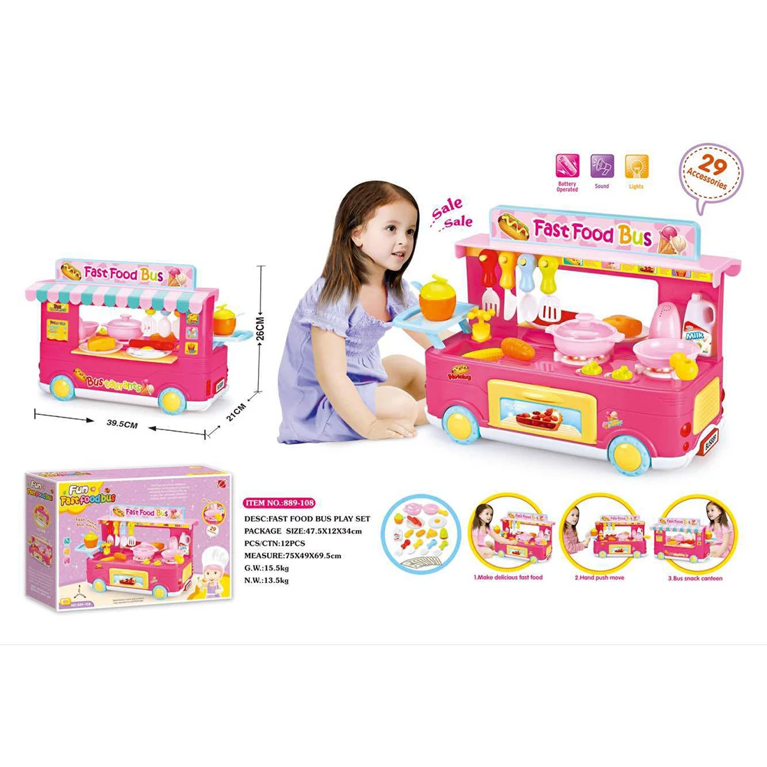 fast food bus toy