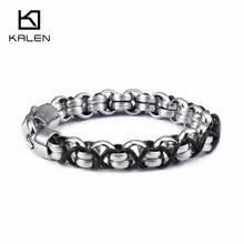 Высокое качество 316 нержавеющая сталь звенья цепи браслеты для мужчин 21,5 см винтажные цепи и кожа смешанный стиль браслеты ювелирные изделия