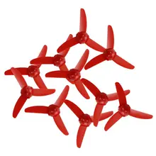 Игрушка ветряная сила Три Лезвия красный пластиковый пропеллер 10 шт