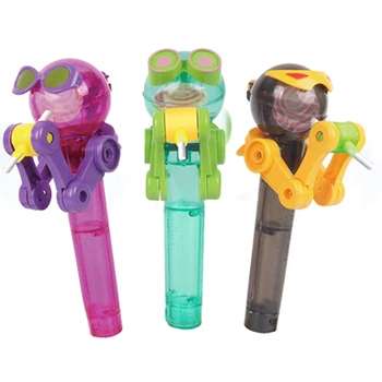 

Creative Novelty Toy Funny Lolli Robot toy Lolli Holder Decompression candy dustproof toy