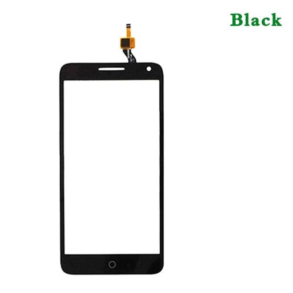 10 шт./лот высокое качество 5," для Alcatel One Touch Pop 3 OT5025 5025D сенсорный экран дигитайзер сенсор внешняя стеклянная панель объектива - Цвет: Черный