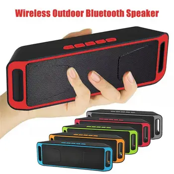 

Portable Wireless Bluetooth Speaker Outdoors Subwoofer Soundbar Loudspeaker Support TF card Stereo HiFi Boxes