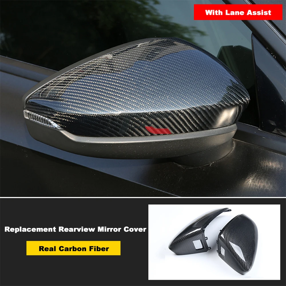 dodge ram fender flares TOPC for Audi A3 8y 2021 2020 RearView Mirror Cover Carbon Fiber Replacement Style Side View Mirror Caps External Accessories lund bug deflector Exterior Parts