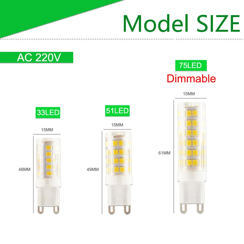 Светодиодная лампа GreenEye G9 осветительная светодиодная Е14 220 В 5 Вт 7 9 12 2835 SMD G4