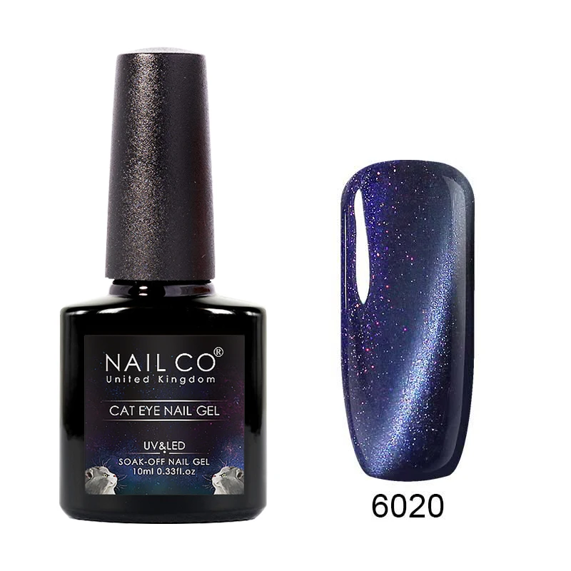 NAILCO Гель-лак для ногтей кошачий глаз 10 мл Радужный цвет УФ светодиодный Гель-лак для ногтей впитывающий лак для ногтей Гель-лак - Цвет: 6020