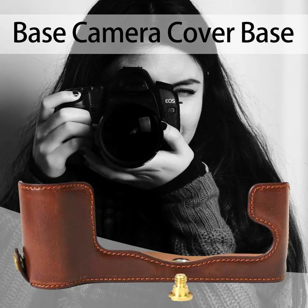 coffee PU кожаный чехол для камеры чехол для Fuji Xt2 X-T3 Защита прочный портативный получехол - Цвет: coffee