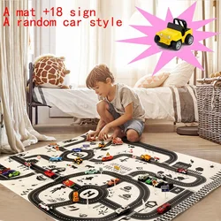 Tapis de jeu pour enfants, tapis de route en ville, doux, jouets d'apprentissage 