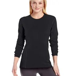 FAKUNTN Merino Wool  Midweight Crew Next to Skin (NTS) Base Layer Women Tops Thermal Underwear Tops European Size S-L 160GSM