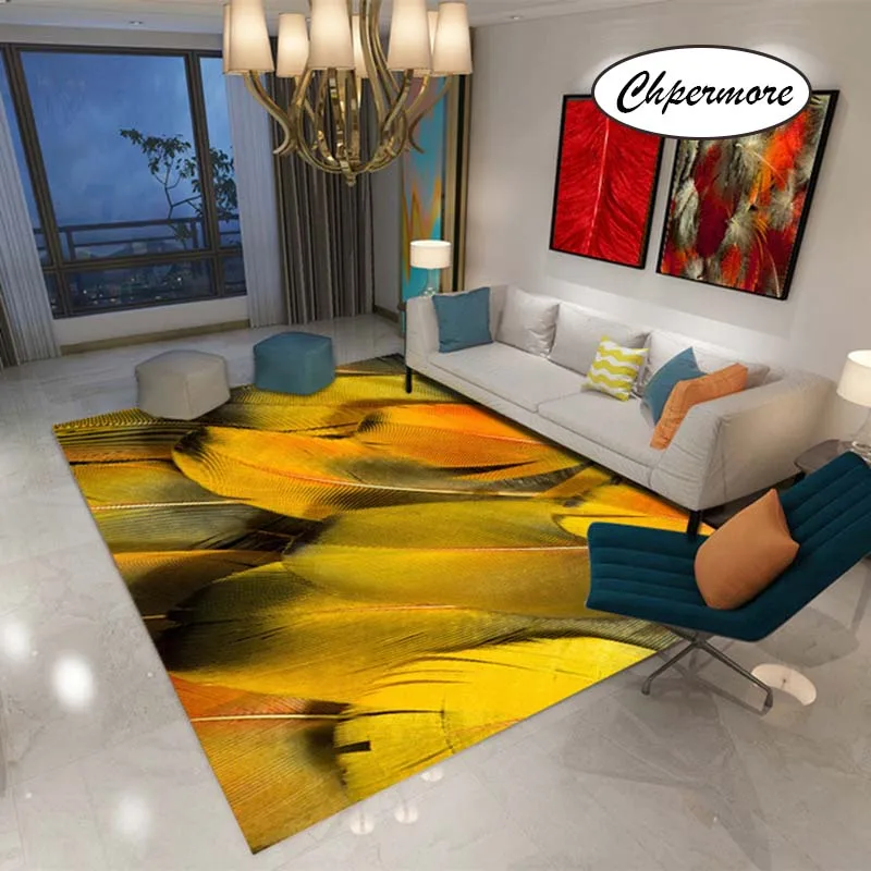 style 4 Chpermore животные мех павлин перо большие ковры перо украшения Татами Коврики Спальня дома Lving комната коврики - Цвет: style 4
