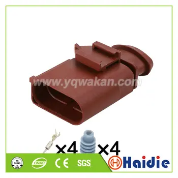 

Free shipping 2sets male of 6Q0973704A 6Q0 973 704 A VW 4pin 1.5mm temp sensor plug deflation valve waterproof connector